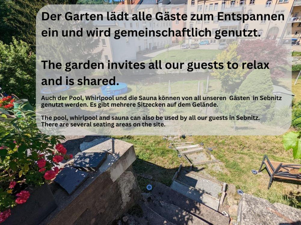 F3 Urlaubsmagie - Pool, Garten & Terrasse - 4P Sebnitz Exteriör bild
